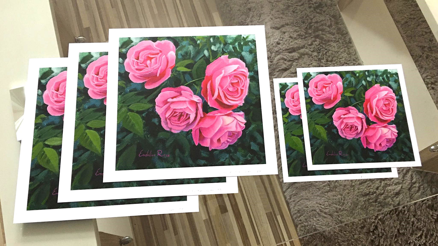 Roses – Hand-Embellished Signed Print
