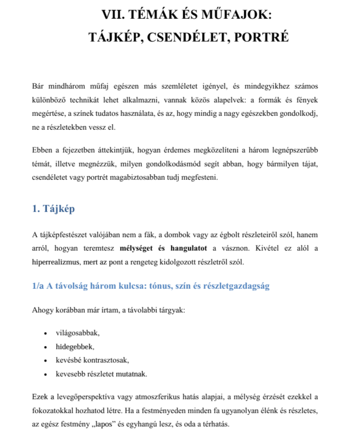 Kezdő Festők Kézikönyve - E-book