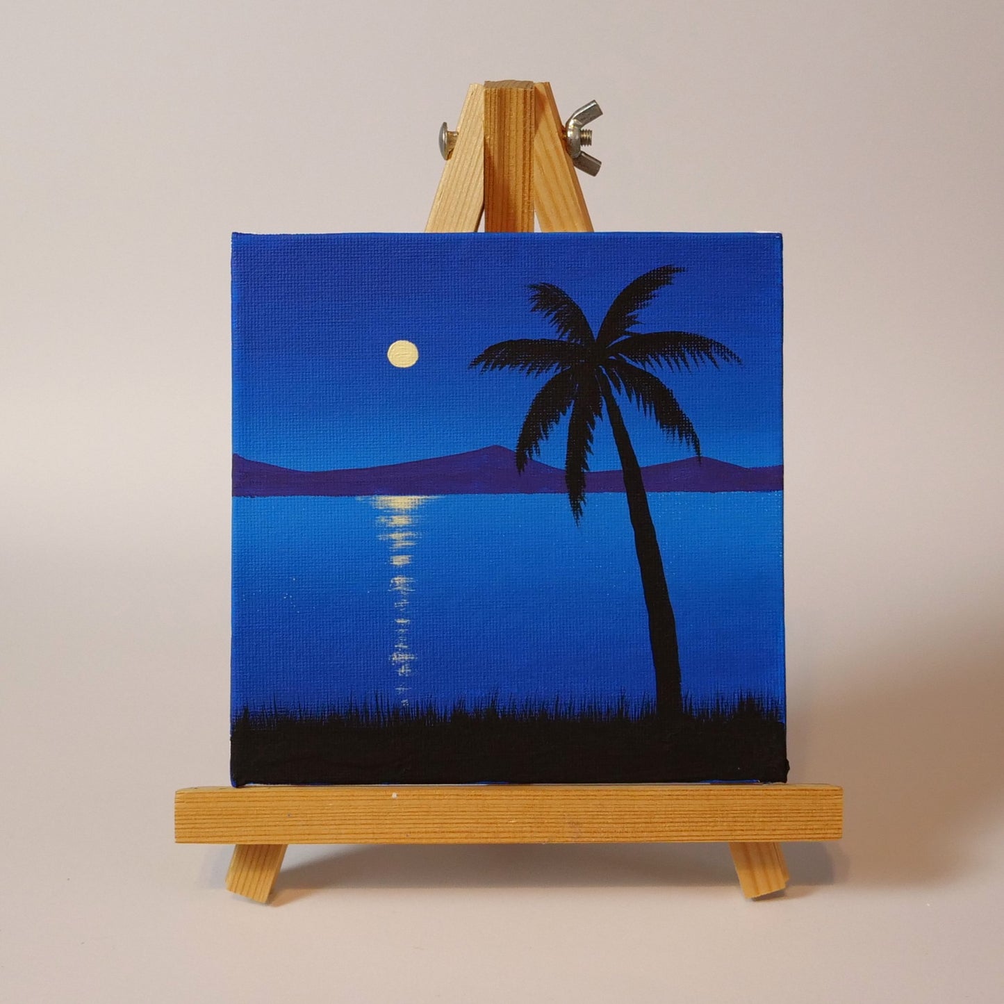 Palm Night Sky - Original Acrylic Painting