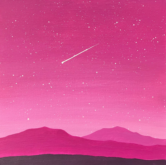 Falling Star Night Sky - Print