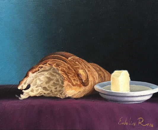 Croissant & butter - Signed Print