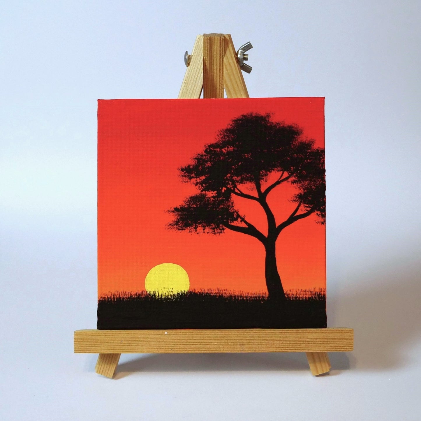 African Sunset - Original Acrylic Painting